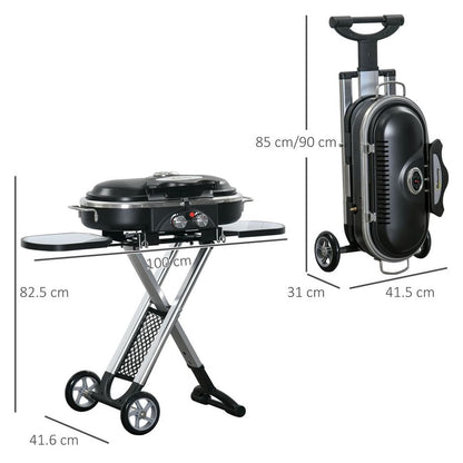 Foldable 2 Burner Gas BBQ