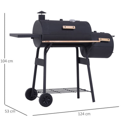 Charcoal BBQ / Smoker Combo Backyard