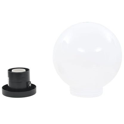 LED Bowl Lamps 4 pcs Spherical 20 cm to 40 cm PMMA