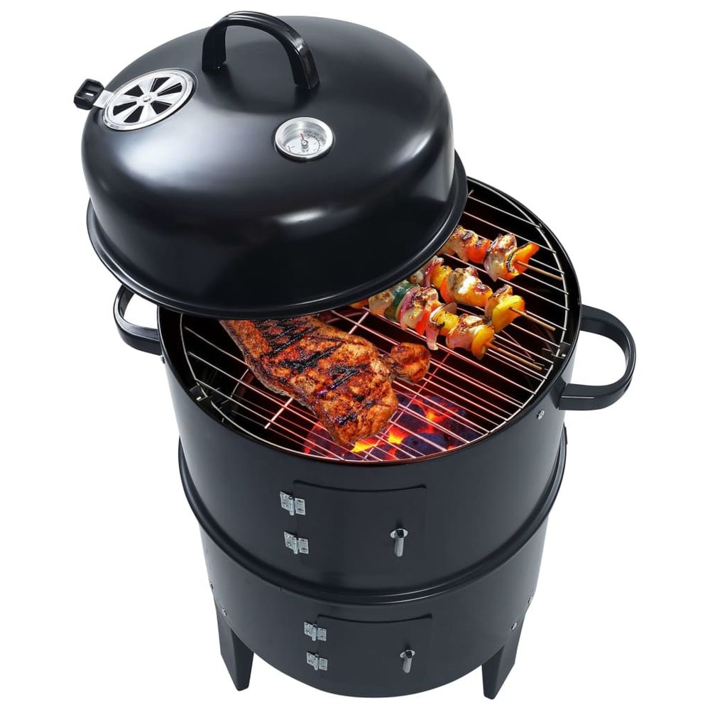 3-in-1 Charcoal Smoker BBQ