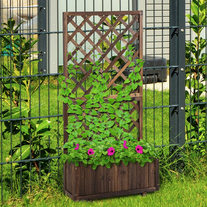 Planter with Topped Trellis