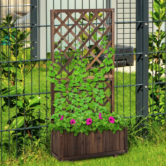 Planter with Topped Trellis