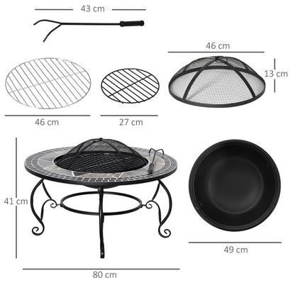 2-in-1 FirePit with BBQ