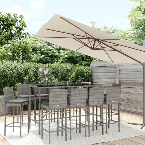 Garden Bar Set with Cushions