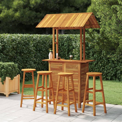 Garden Bar Set Solid Wood Acacia