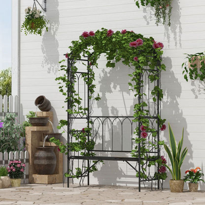 Garden Arbour Bench Plant Climbing Support