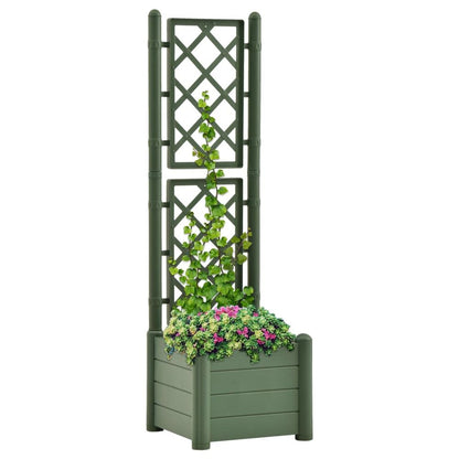 Garden Planter with Trellis