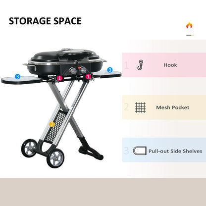 Foldable 2 Burner Gas BBQ