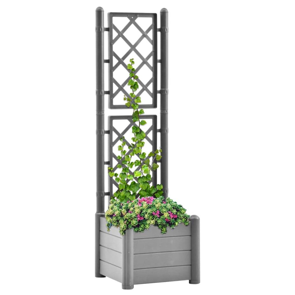 Garden Planter with Trellis