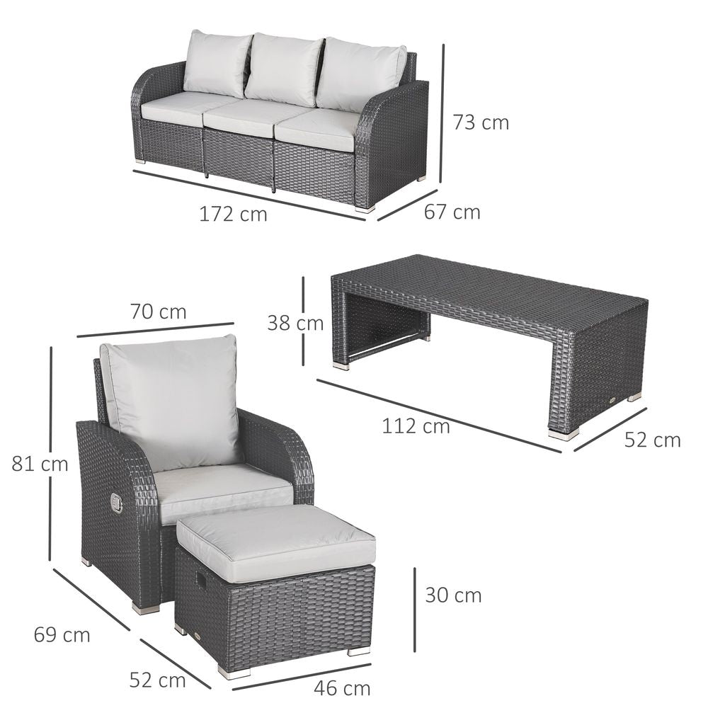 Garden Rattan Set