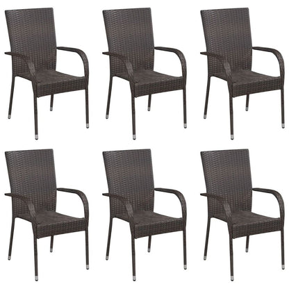 Dining Set Poly Rattan