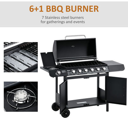 6+1 Burner Gas BBQ