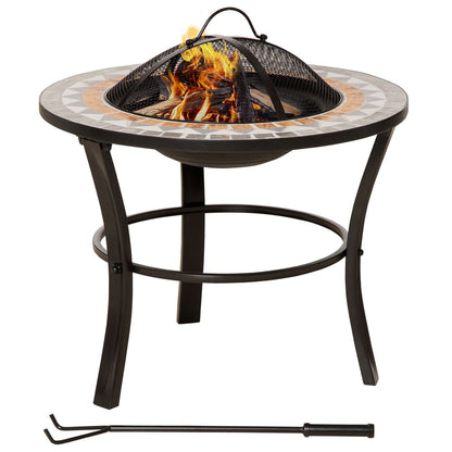 Fire Pit Table with Mosaic Outer