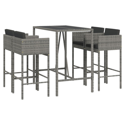 Garden Bar Set with Cushions