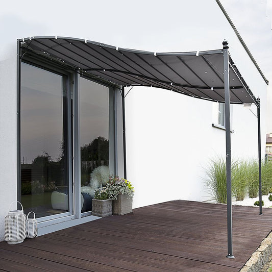 Freestanding Metal Wall Awning