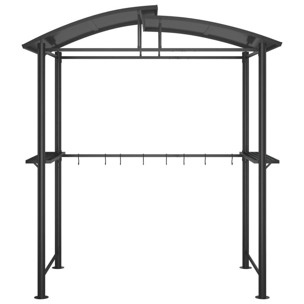 BBQ Gazebo with Side Shelves Anthracite