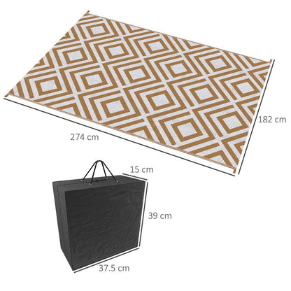 Reversible Outdoor Rug With Carry Bag