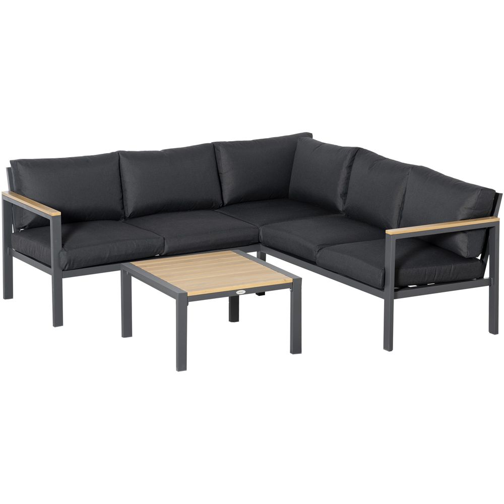 L - Shape Aluminium Corner Sofa