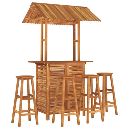 Garden Bar Set Solid Wood Acacia