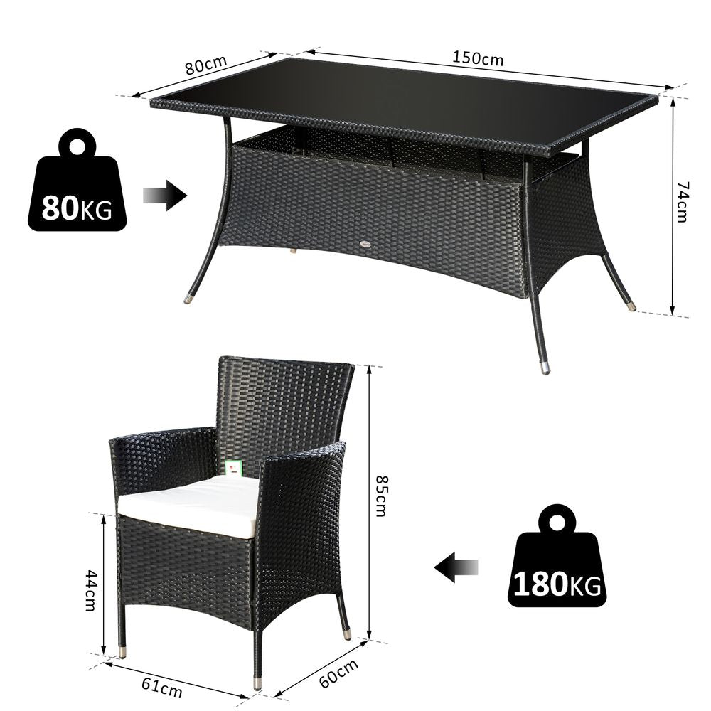 Garden Dining Set 6-seater