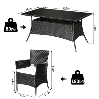 Garden Dining Set 6-seater