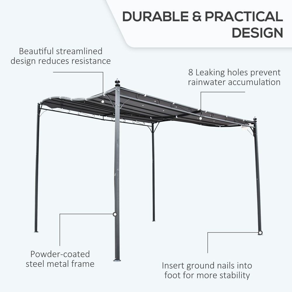 Freestanding Metal Wall Awning