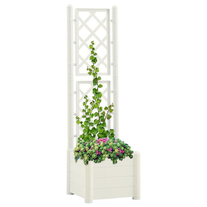 Garden Planter with Trellis