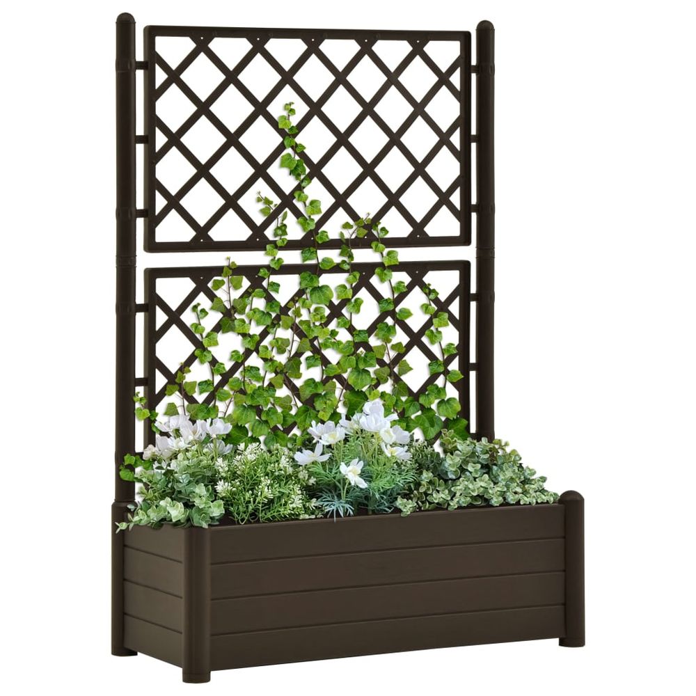 Garden Planter with Trellis