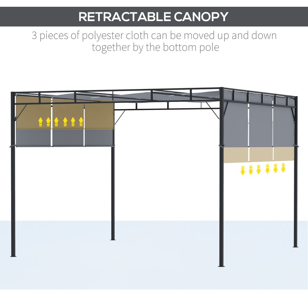 Pergola Retractable Roof Canopy