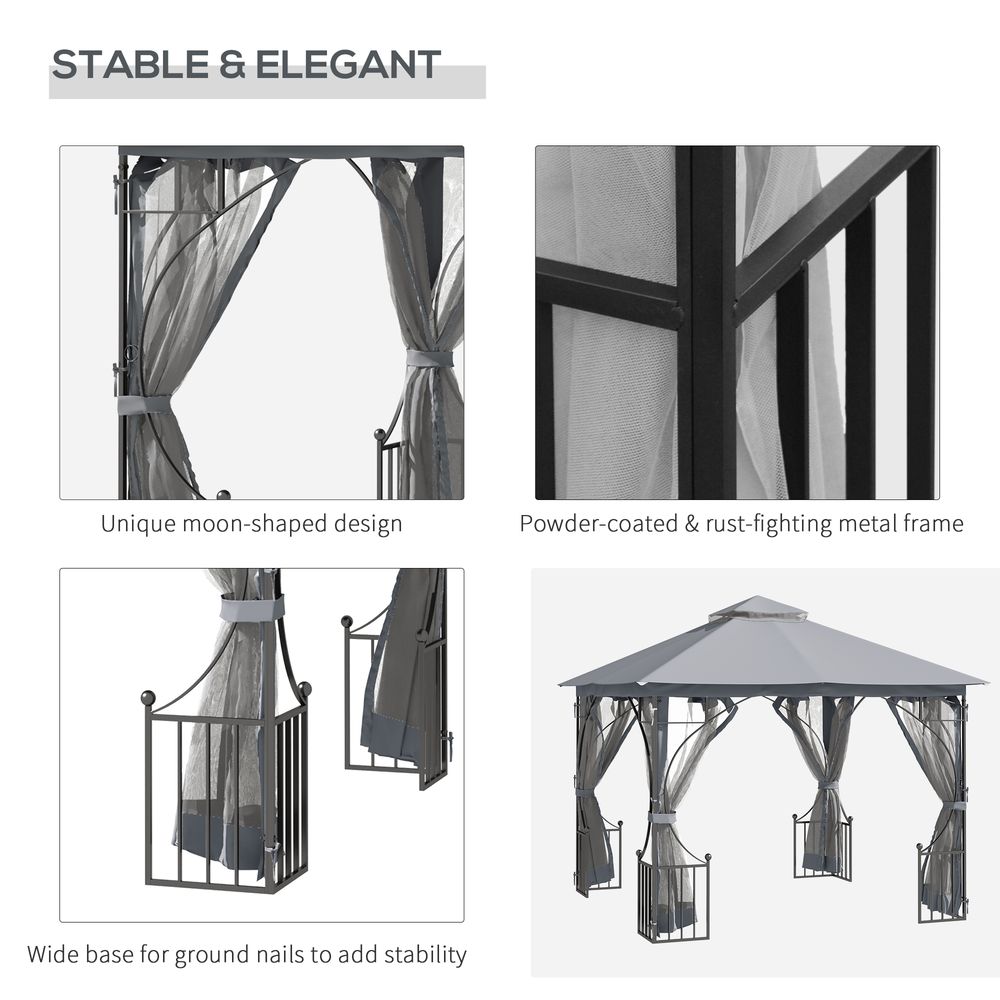 Gazebo Tent -Light Grey