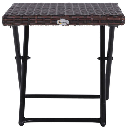 Folding Square Rattan Coffee Table