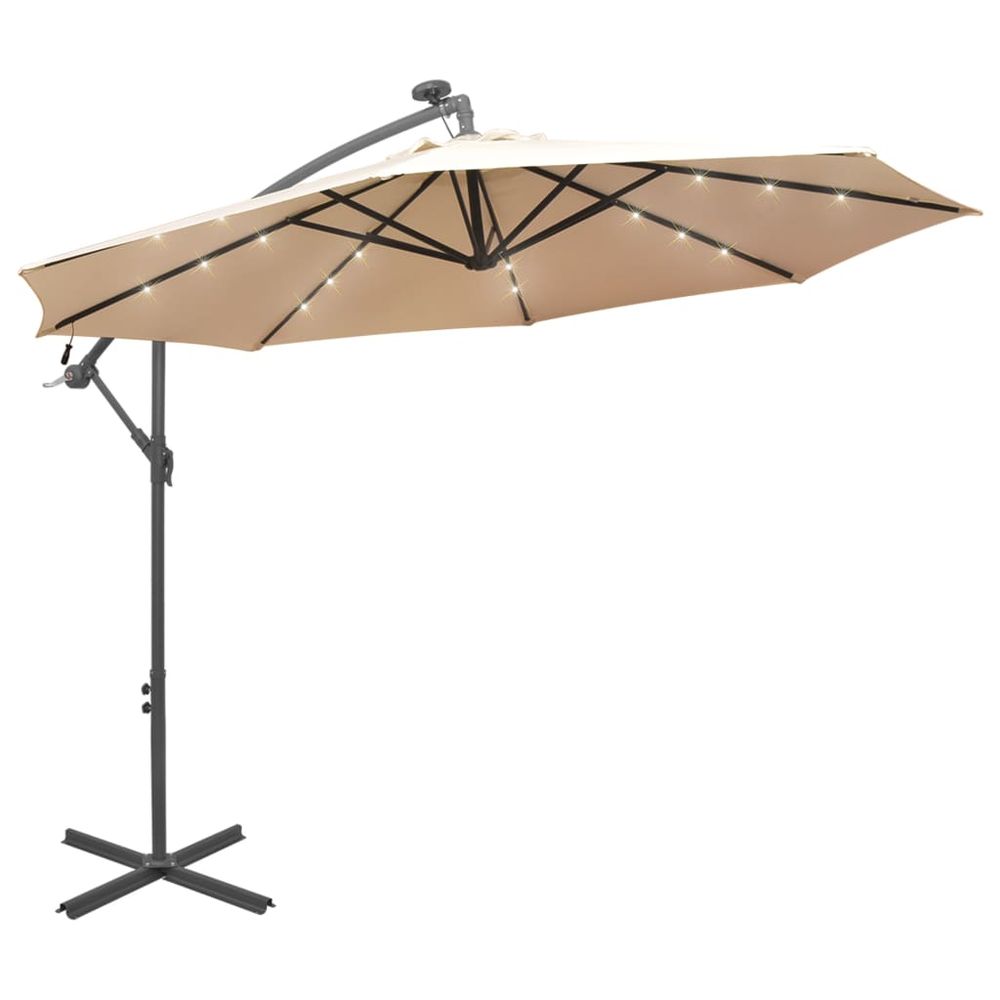 Cantilever Umbrella with LED Lights