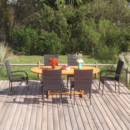 Dining Set Poly Rattan