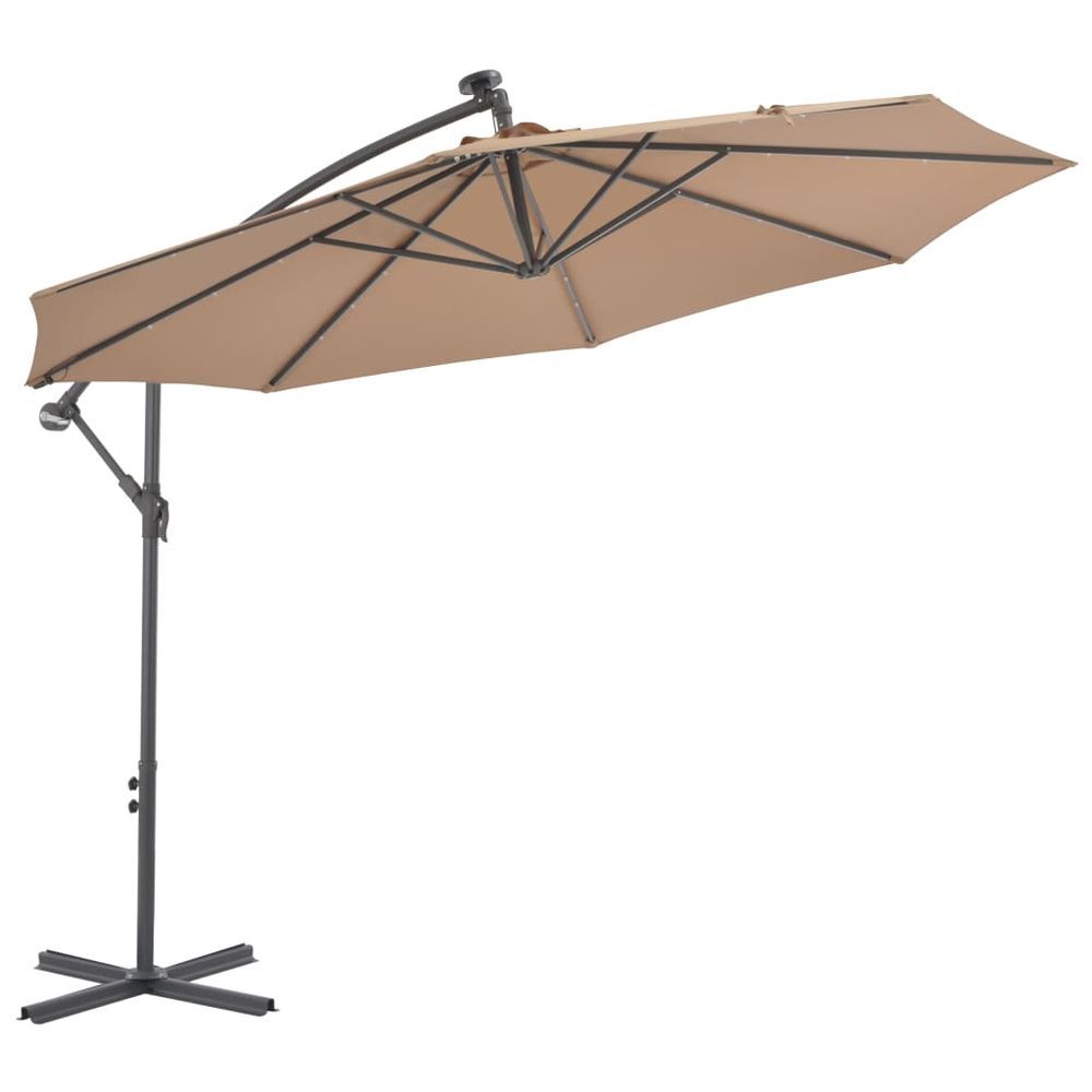 Cantilever Umbrella with LED Lights