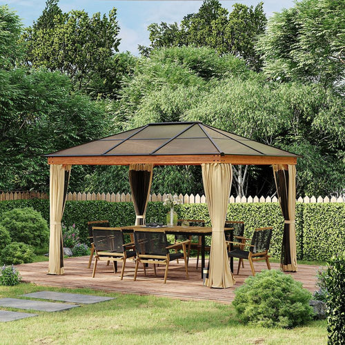 Gazebo with Polycarbonate Roof