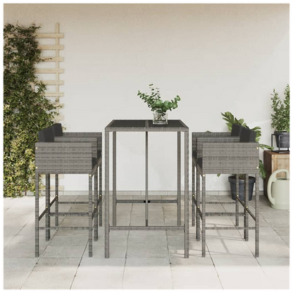 Garden Bar Set with Cushions