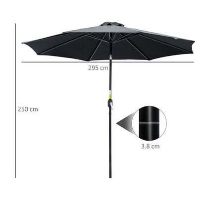 Aluminium Garden Parasol