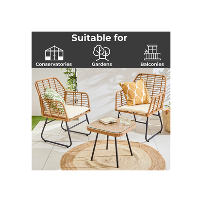 Garden Table & Chairs Bistro Set