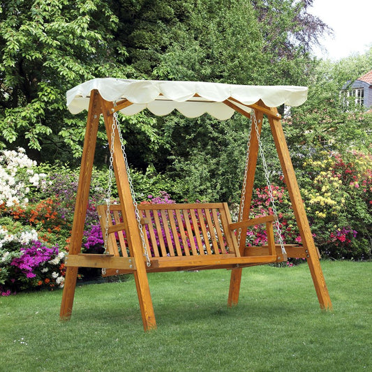 Wood Swing Bench