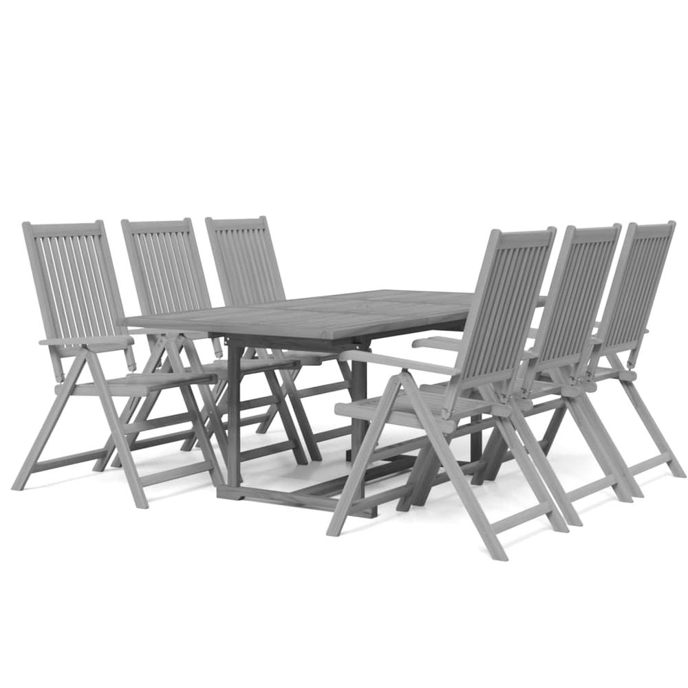 Garden Dining Set Solid Wood Acacia