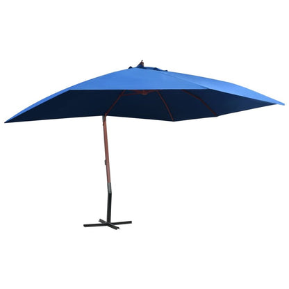 Hanging Parasol with Wooden Pole