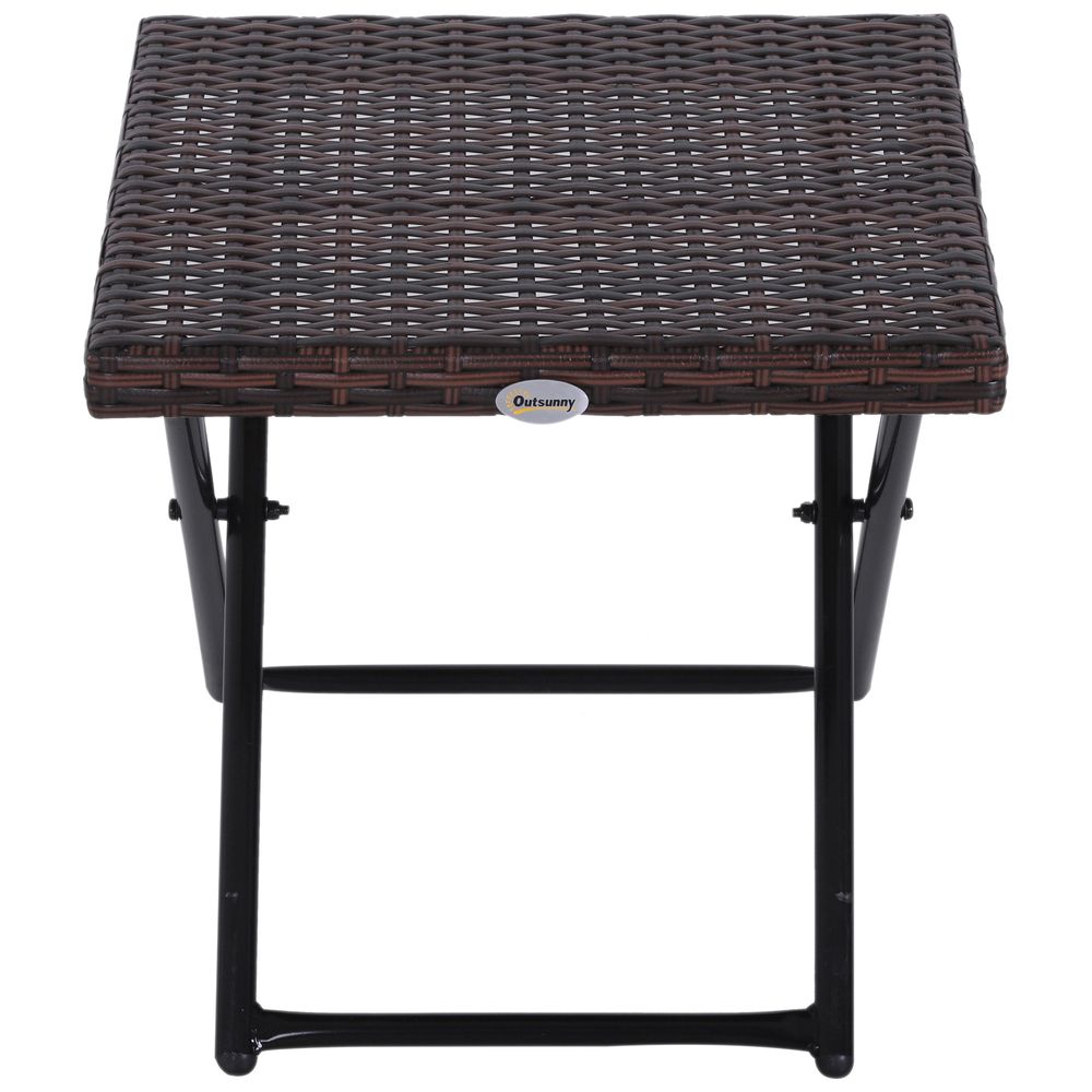 Folding Square Rattan Coffee Table