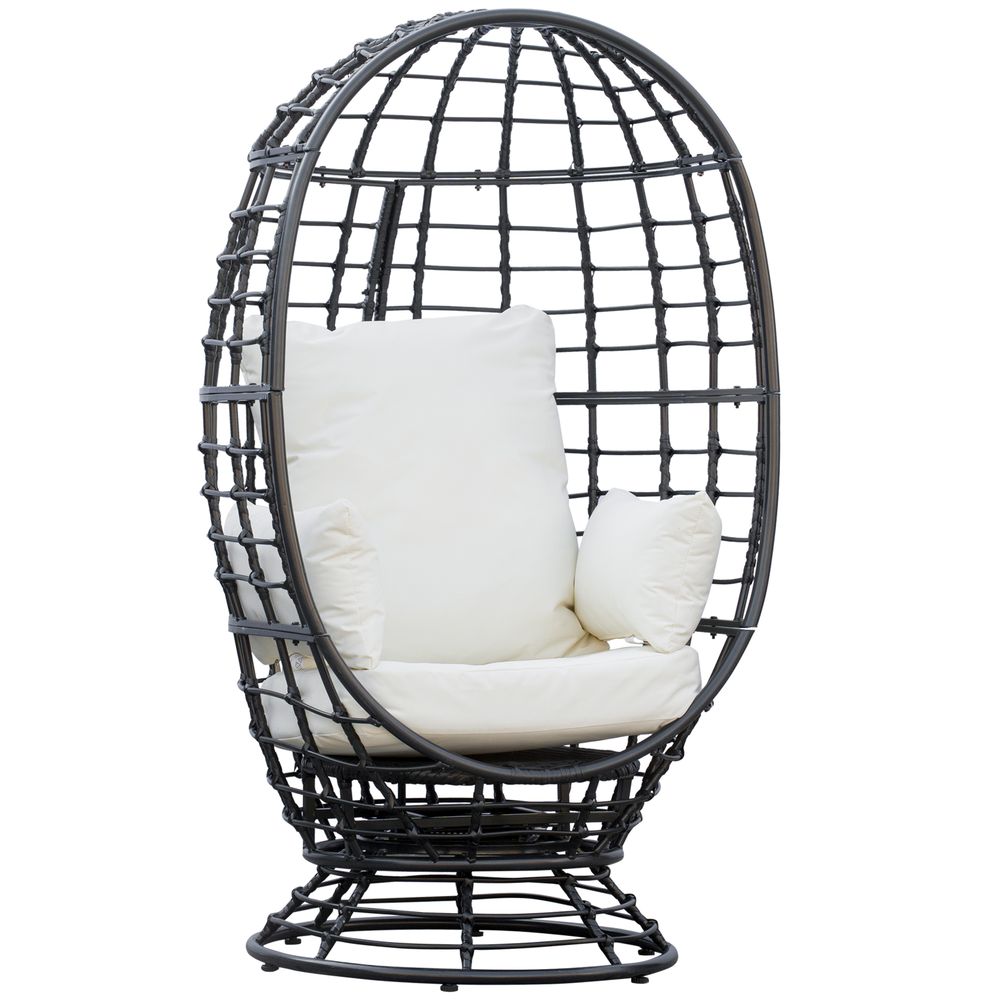 Swivel Egg Chair with Cushion