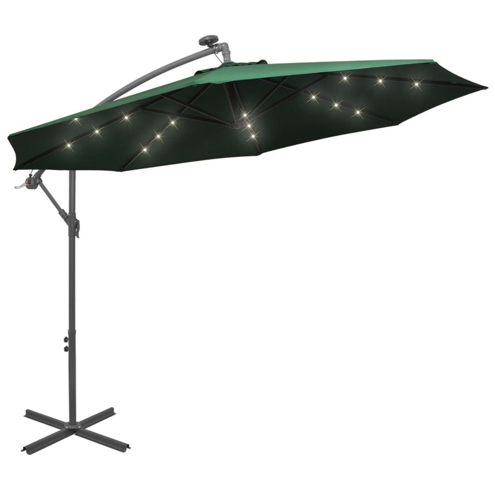 Cantilever Umbrella with LED Lights