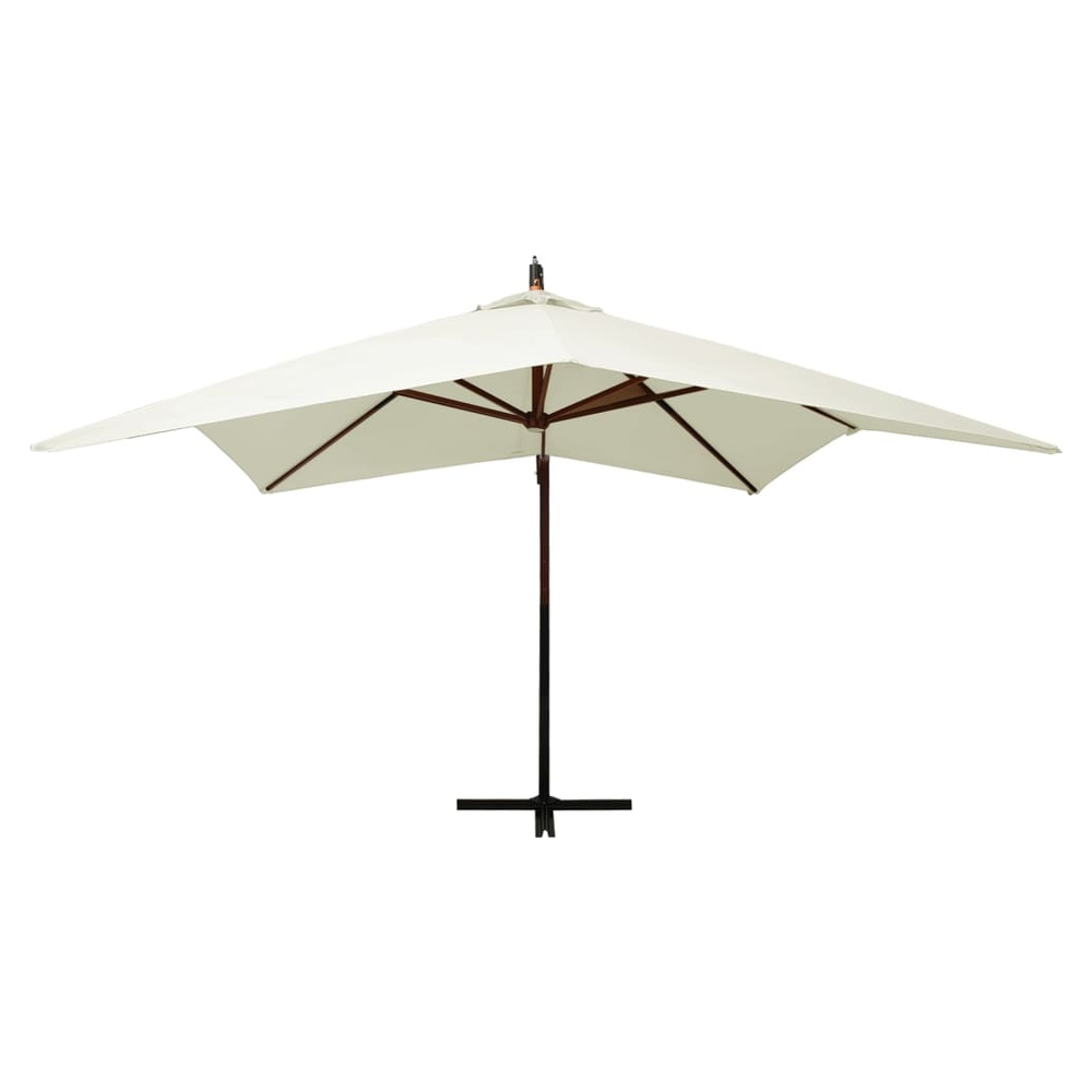 Hanging Parasol with Wooden Pole