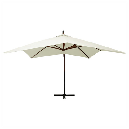 Hanging Parasol with Wooden Pole