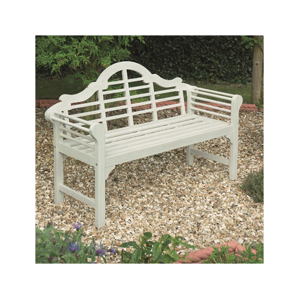 Lutyens Style Bench - White