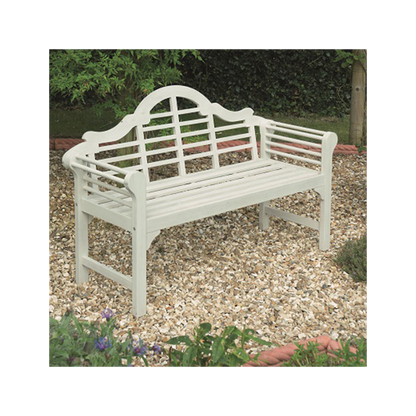 Lutyens Style Bench - White