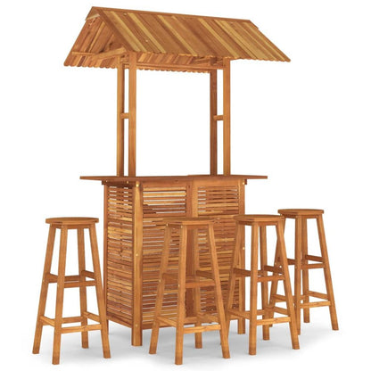 Garden Bar Set Solid Wood Acacia