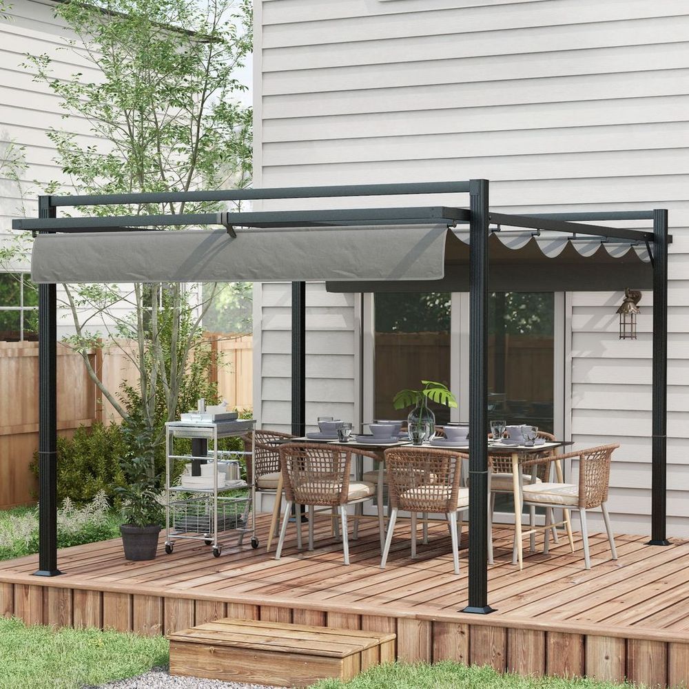 Pergola with Retractable Roof